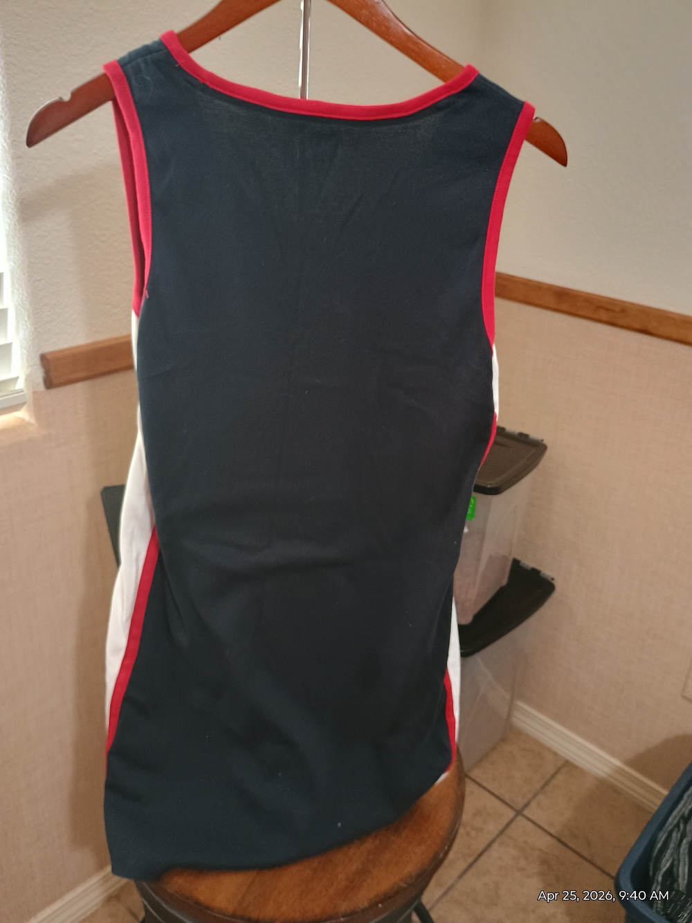 Tommy Hilfiger Navy Tank Dress with Red & White Trim - Picture 2 of 4